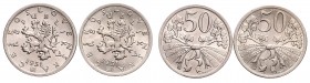 Lot 2 coins 50 Haleru, 1931, MCH CSR1-007&nbsp;

UNC | UNC