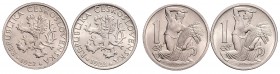 Lot 2 coins 1 Koruna 1922, 1923, MCH CSR1-006&nbsp;

UNC | UNC