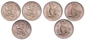 Lot 3 coins 1 Koruna , 1947, MCH CSR2-002&nbsp;

UNC | UNC