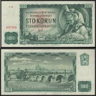 CZECHOSLOVAK REPUBLIC (1953 - 1992)&nbsp;
100 Korun, 1961, Série C 49, AUREA 110 a&nbsp;

0