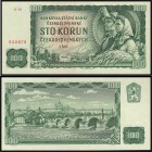 CZECHOSLOVAK REPUBLIC (1953 - 1992)&nbsp;
100 Korun, 1961, Série R 96, AUREA 110 d&nbsp;

N