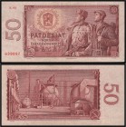 CZECHOSLOVAK REPUBLIC (1953 - 1992)&nbsp;
50 Korun, 1961, Série K 08, AUREA 112 a&nbsp;

3
