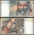SLOVAK REPUBLIC (1993 - 2009)&nbsp;
500 Korun, 1993, Série A, AUREA SK 10 a3&nbsp;

N