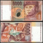 SLOVAK REPUBLIC (1993 - 2009)&nbsp;
5000 Korun, 1995, Série H, AUREA SK 12 a1&nbsp;

N