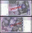 SLOVAK REPUBLIC (1993 - 2009)&nbsp;
1000 Korun SPECIMEN, 1995, Série G, only 0 repeated, AUREA SK 15 V1&nbsp;

N