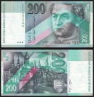 SLOVAK REPUBLIC (1993 - 2009)&nbsp;
200 Korun , 1995, Série E, AUREA SK 16 a1&nbsp;

N