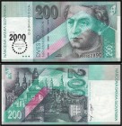 SLOVAK REPUBLIC (1993 - 2009)&nbsp;
200 Korun , 1995, přetisk 1999, Série A, AUREA SK 20 a2&nbsp;

N