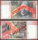SLOVAK REPUBLIC (1993 - 2009)&nbsp;
100 Korun SPECIMEN, 1996, Série D, only 0 repeated, AUREA SK 17 V1&nbsp;

N
