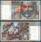 SLOVAK REPUBLIC (1993 - 2009)&nbsp;
500 Korun SPECIMEN, 1996, Série F, only 0 repeated, AUREA SK 18 V1&nbsp;

N