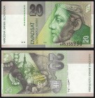 SLOVAK REPUBLIC (1993 - 2009)&nbsp;
20 Korun upside down, 1997, Série B, AUREA SK 21 a1&nbsp;

N
