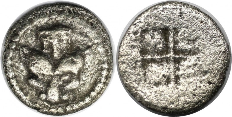 Obol 480 v. Chr 
Griechische Münzen, MACEDONIA. AKANTHOS. Obol circa 480 v. Chr...