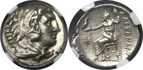 AR-Tetradrachm 336 - 323 v. Chr 
Griechische Münzen, MAZEDONISCHES KÖNIGREICH. Alexander III. Der Große (336 - 323 v. Chr.). AR-Tetradrachm (17,21 g)...
