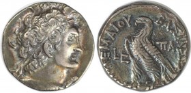 Tetradrachme 111 - 112 v. Chr 
Griechische Münzen, AEGYPTUS. Reich der Ptolemaier. Ptolemaios IX. Soter 116 - 107 v. Chr. Tetradrachme 111 - 112 v. C...