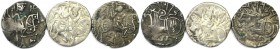 Lot von 3 Münzen 903 - 915 n. Chr 
Griechische Münzen, Lots und Sammlungen griechischer Münzen. Medieval Afghanistan. 3 x AR Unit ca. 903 - 915 n. Ch...