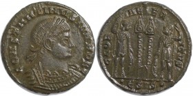 Follis ND 
Römische Münzen, MÜNZEN DER RÖMISCHEN KAISERZEIT. Constantinus II. (als Caesar, 317-337 n. Chr). ND(334/335). Follis 310 Antiochia. Mzst. ...