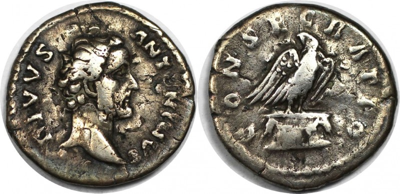 AR-Denar 138 - 161 n. Chr 
Römische Münzen, MÜNZEN DER RÖMISCHEN KAISERZEIT. An...