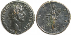 Sesterz 148 - 149 n. Chr 
Römische Münzen, MÜNZEN DER RÖMISCHEN KAISERZEIT. Antoninus Pius 138-161 n. Chr. Sesterz 148-149 n. Chr. 23.35 g. Ric.: 855...