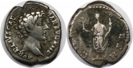 AR-Denar 161 - 180 n. Chr 
Römische Münzen, MÜNZEN DER RÖMISCHEN KAISERZEIT. Marcus Aurelius, 161-180 n. Chr, AR-Denar (3.04 g), Sehr schön