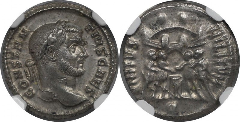 AR-Argenteus 295 - 297 n. Chr 
Römische Münzen, MÜNZEN DER RÖMISCHEN KAISERZEIT...