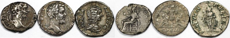 Lot von 3 Münzen 193 - 217 n. Chr 
Römische Münzen, Lots und Sammlungen römisch...