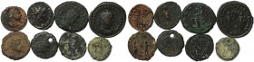 Lot von 8 Münzen 250 - 383 n. Chr 
Römische Münzen, Lots und Sammlungen MÜNZEN DER RÖMISCHEN KAISERZEIT. Roman occupation. Crude Antoninianus 250-300...