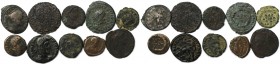 Lot von 10 Münzen 317 - 408 n. Chr 
Römische Münzen, Lots und Sammlungen MÜNZEN DER RÖMISCHEN KAISERZEIT. Constantinus II. Ae 3, 317-337 n. Chr., 1.3...