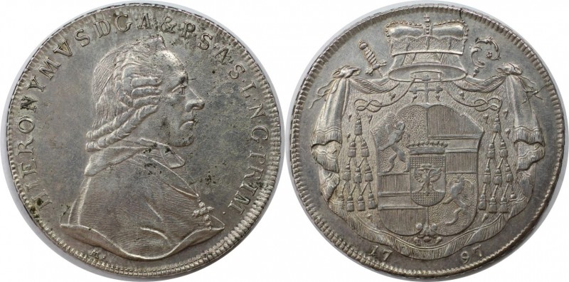 Taler 1797 M
RDR – Habsburg – Österreich, RÖMISCH-DEUTSCHES REICH. Salzburg, Er...