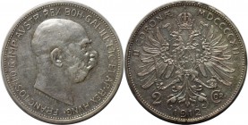 2 Kronen 1912 
RDR – Habsburg – Österreich, RÖMISCH-DEUTSCHES REICH. Franz Joseph I. (1848-1916). 2 Kronen 1912, Silber. Jaeger 408. Vorzüglich...