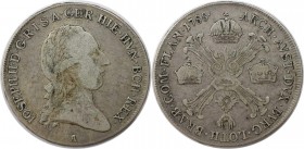 1/2 Kronentaler 1788 A
Europäische Münzen und Medaillen, Niederlande / Netherlands. AUSTRIAN NETHERLANDS. Joseph II. (1765-1790). 1/2 Kronentaler 178...