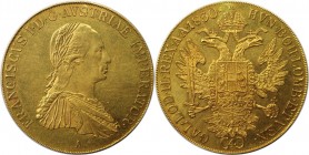 4 Dukaten 1830 A
RDR – Habsburg – Österreich, KAISERREICH ÖSTERREICH. Franz I. (1804-1835). 4 Dukaten 1830 A, Wien, Feingold. 13,76 g. Fb. 462, J. 19...