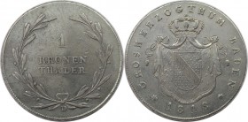 Kronentaler 1818 D
Altdeutsche Münzen und Medaillen, BADEN. BADEN-DURLACH. Karl Ludwig Friedrich (1811-1818). Kronentaler 1818 D, Silber. AKS 25. Seh...
