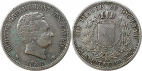 Kronentaler 1830 
Altdeutsche Münzen und Medaillen, BADEN. BADEN-DURLACH. Ludwig (1818-1830). Kronentaler 1830, Silber. AKS 53. Sehr schön. Kl. Henke...