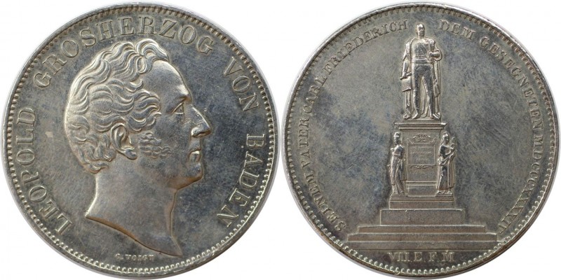 Vereinsdoppeltaler 1844 
Altdeutsche Münzen und Medaillen, BADEN. BADEN-DURLACH...