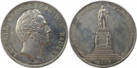 Vereinsdoppeltaler 1844 
Altdeutsche Münzen und Medaillen, BADEN. BADEN-DURLACH. Karl Leopold Friedrich (1830-1852). Vereinsdoppeltaler 1844, Carl-Fr...