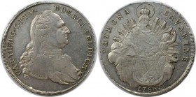 Madonnentaler 1786 
Altdeutsche Münzen und Medaillen, BAYERN / BAVARIA. Karl Theodor (1777-1799). Madonnentaler 1786, Silber. Dav. 1965. Vorzüglich, ...