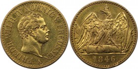 Doppelter Friedrichs d`or 1846 A
Altdeutsche Münzen und Medaillen, BRANDENBURG IN PREUSSEN. Friedrich Wilhelm IV. (1840-1861). Doppelter Friedrichs d...