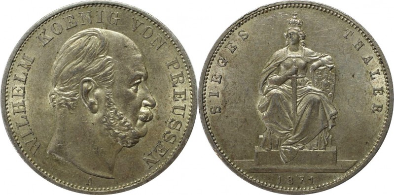 Siegestaler 1871 A
Altdeutsche Münzen und Medaillen, BRANDENBURG IN PREUSSEN. W...