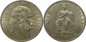 Siegestaler 1871 A
Altdeutsche Münzen und Medaillen, BRANDENBURG IN PREUSSEN. Wilhelm I. (1861-1888). Siegestaler 1871 A, Silber. KM 500. Stempelglan...