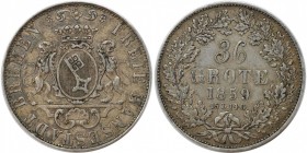 36 Grote 1859 
Altdeutsche Münzen und Medaillen, BREMEN - STADT. Freie Hansestadt. 36 Grote 1859, Silber. AKS 1. Sehr schön+