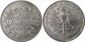 Vereinsdoppeltaler 1842 
Altdeutsche Münzen und Medaillen, FRANKFURT - STADT. Vereinsdoppeltaler 1842, AKS 2. Silber. Vorzüglich