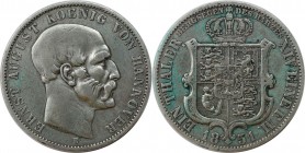 Taler 1851 B
Altdeutsche Münzen und Medaillen, HANNOVER. Ernst August (1837-1851). Taler 1851 B, Silber. AKS 134. Sehr schön