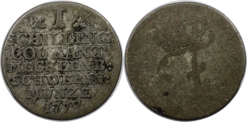 1 Schilling 1779 
Altdeutsche Münzen und Medaillen, MECKLENBURG-SCHWERIN. 1 Sch...