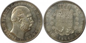 Vereinstaler 1864 A
Altdeutsche Münzen und Medaillen, MECKLENBURG - SCHWERIN. Friedrich Franz II. (1842-1883). Vereinstaler 1864 A, Berlin, Silber. 1...