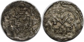 Pfennig ND (1384-1398) 
Altdeutsche Münzen und Medaillen, MINDEN - BISTUM. Otto III. vom Berge. Pfennig ND (1384-1398). St. Petrus segnend über Wappe...