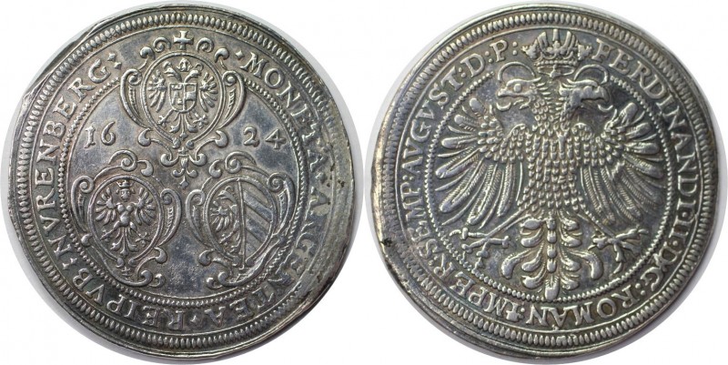 Taler 1624 
Altdeutsche Münzen und Medaillen, NÜRNBERG. Ferdinand II. Taler 162...