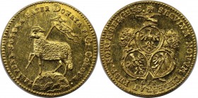 1/2 Lammdukat 1700 
Altdeutsche Münzen und Medaillen, NÜRNBERG, STADT. 1/2 Lammdukat 1700, Gold. 1.72 g. Fb. 1887. Vorzüglich