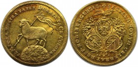 Doppelter Lammdukat 1700 GFN
Altdeutsche Münzen und Medaillen, NÜRNBERG, STADT. Doppelter Lammdukat 1700 GFN, Gold. 6.92 g. Fr. 1882. Vorzüglich