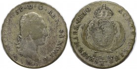 1/6 Taler 1810 SGH
Altdeutsche Münzen und Medaillen, SACHSEN. Friedrich August I. (1806-1827). 1/6 Taler 1810 SGH. Silber. KM #1050. AKS 37. Schön-se...