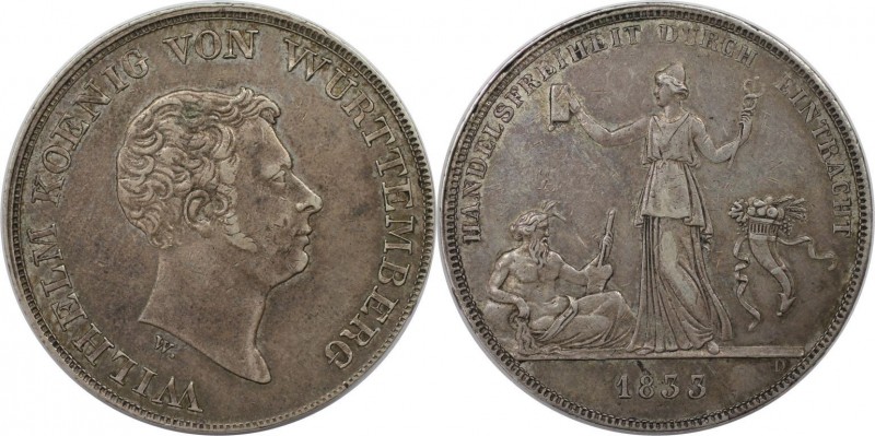 Taler 1833 W
Altdeutsche Münzen und Medaillen, WÜRTTEMBERG. Wilhelm I. (1816-18...