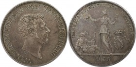 Taler 1833 W
Altdeutsche Münzen und Medaillen, WÜRTTEMBERG. Wilhelm I. (1816-1864). Taler 1833 W, Silber. Dav. 955. KM 570. Vorzüglich. Kratzer. Flec...